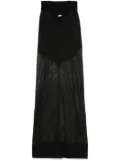 Jean Paul Gaultier knitted maxi skirt - Black