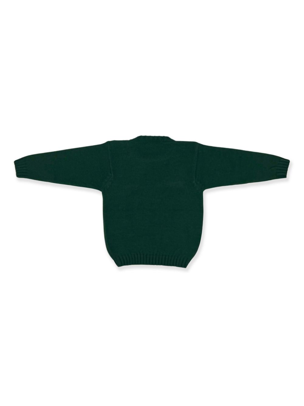 La Stupenderia slogan-embroidered sweater - Groen