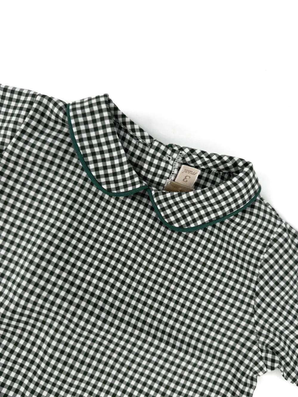 La Stupenderia Gingham-check Shorts Set In Green