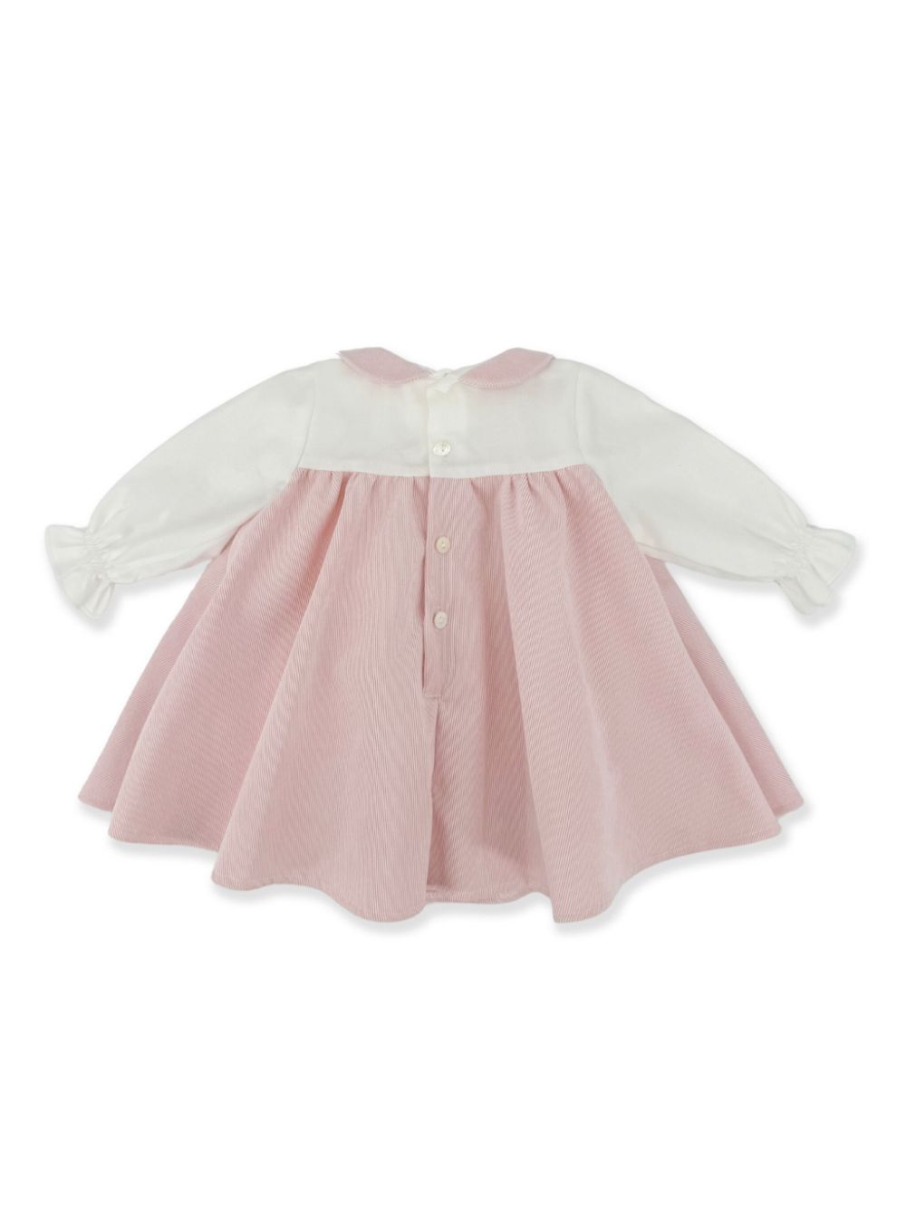 La Stupenderia smocked-embroidery dress - Roze