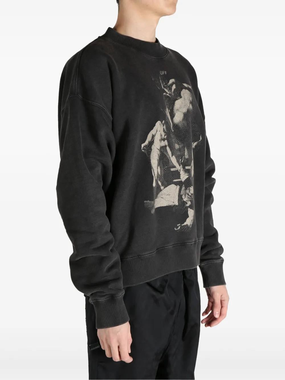 Off-White graphic-print sweatshirt Zwart