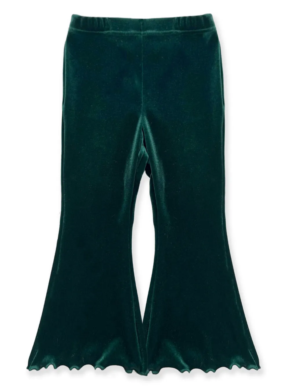 LA STUPENDERIA VELOUR FLARED TROUSERS