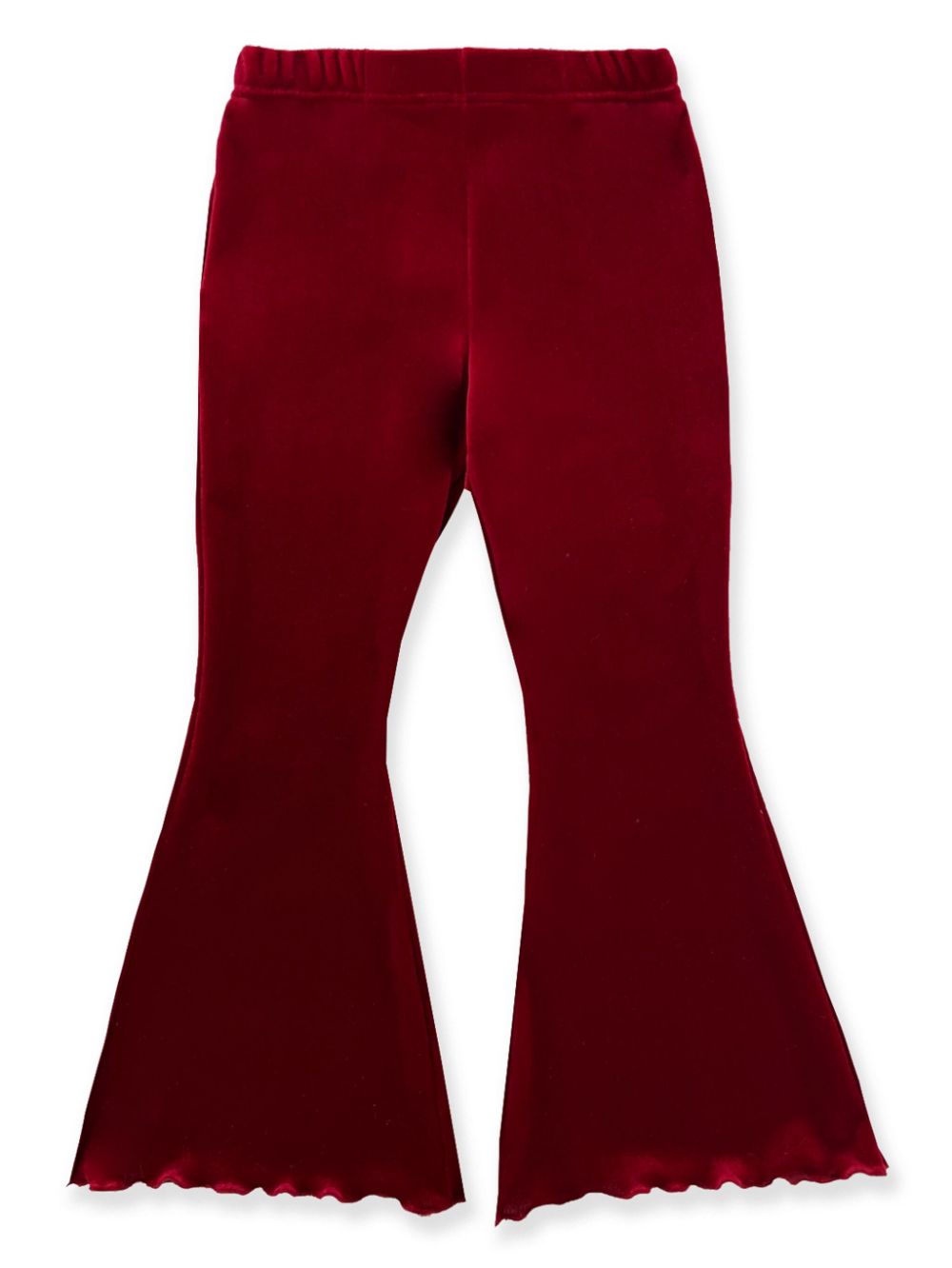 La Stupenderia velour flared trousers - Rood