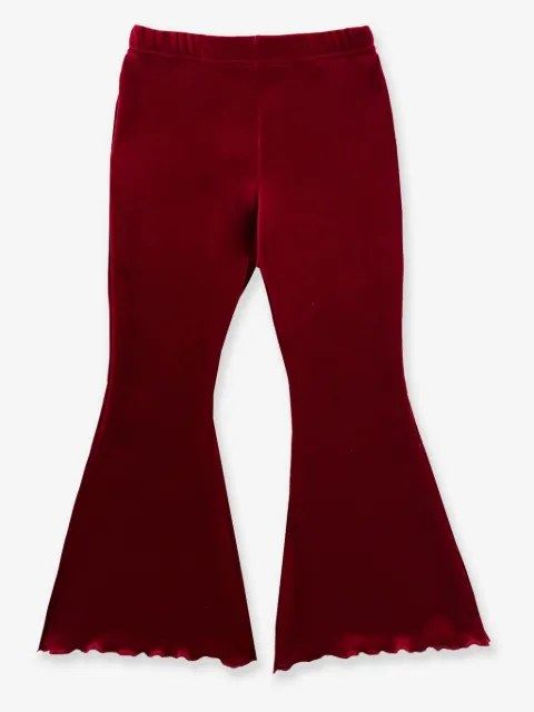 La Stupenderia velour flared trousers