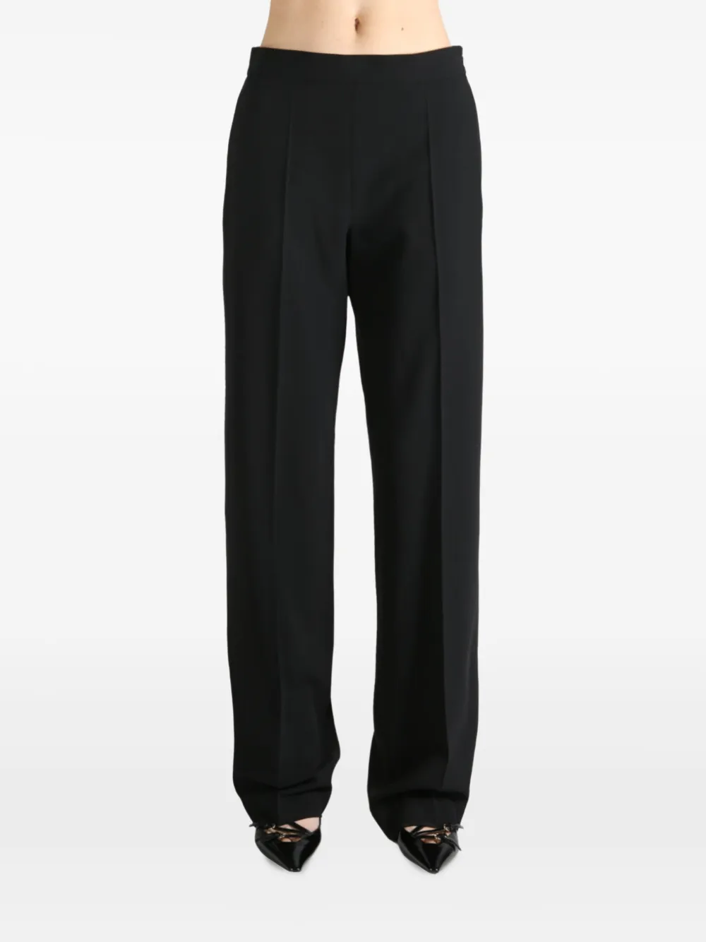 The Row knitted trousers - Zwart