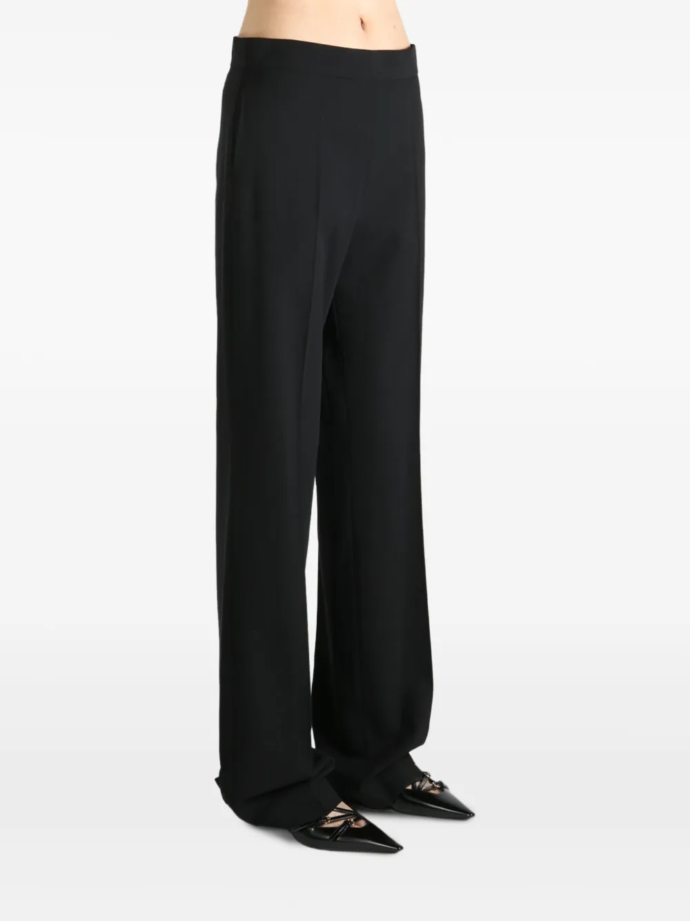 The Row knitted trousers Zwart