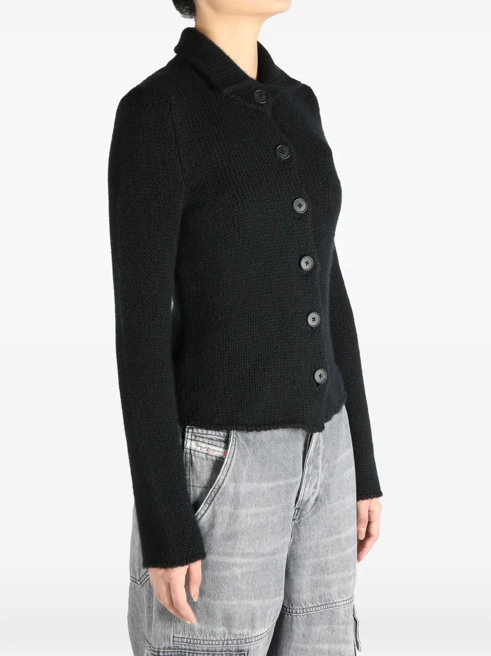 The Row Kasjmier vest Zwart