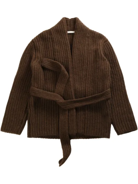 The Row belted knitted cardigan