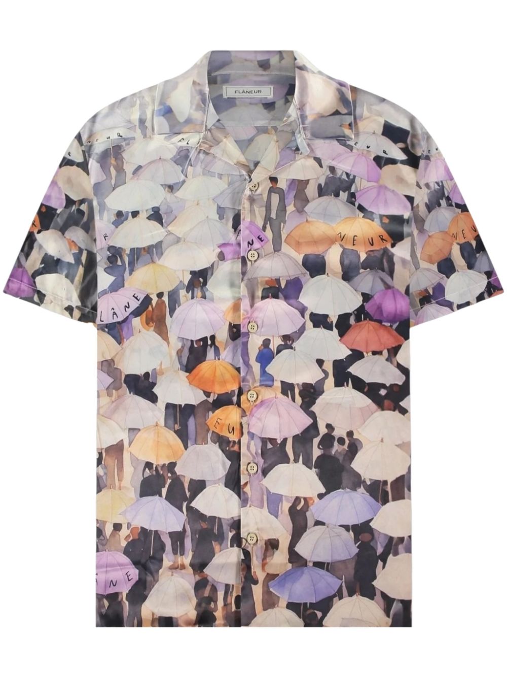 Umbrella-print shirt