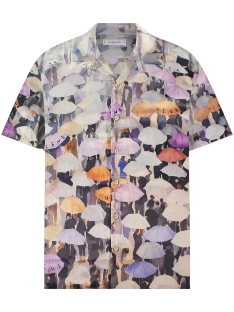 FLÂNEUR camisa con paraguas estampados