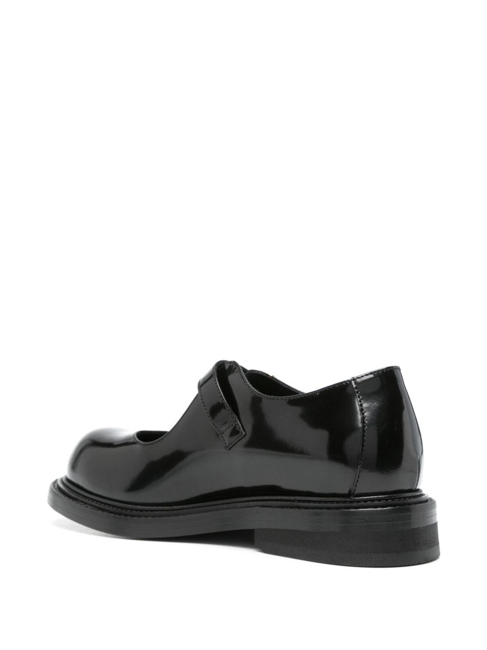 Moschino leather mary jane flats Black