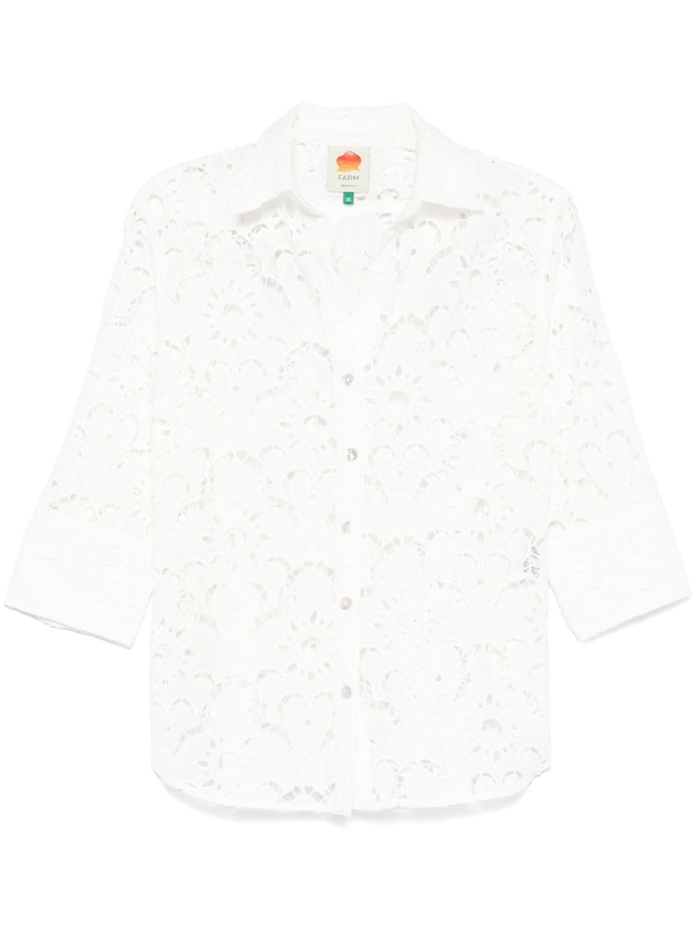 broderie-anglaise shirt