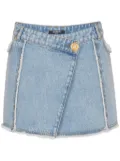 Balmain denim mini skirt - Blue