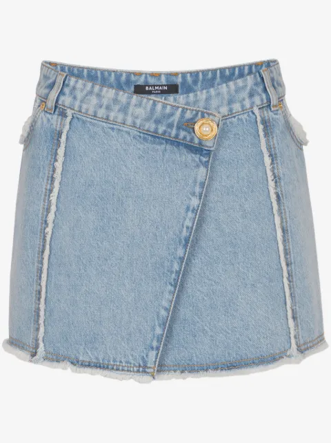 Balmain Klassischer Jeans-Minirock