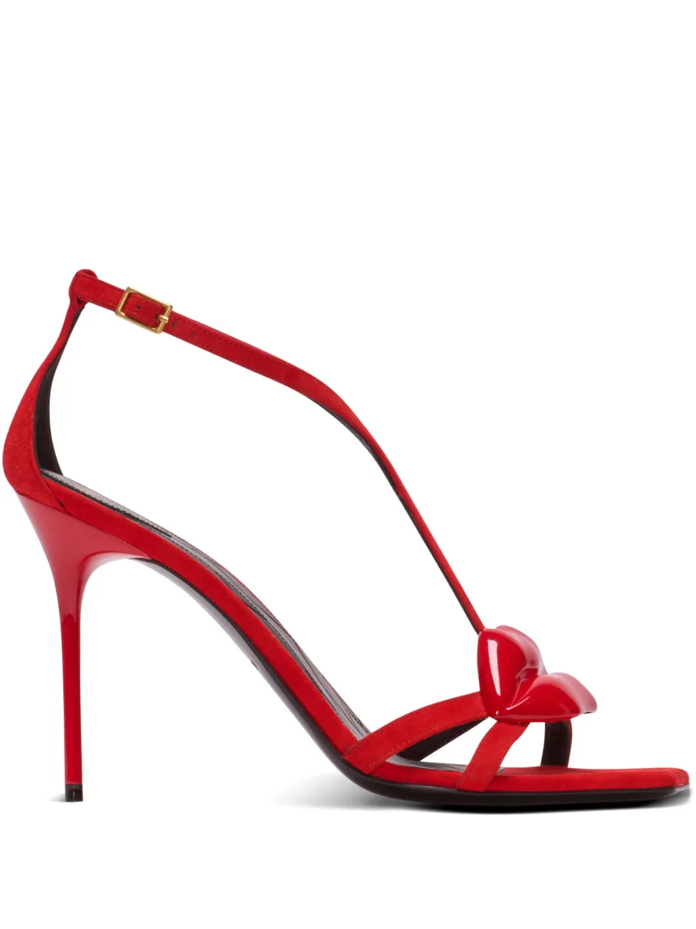 Balmain Lips sandals Red