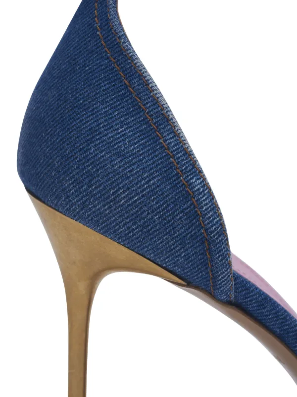 Balmain Safety Pin Sandals | Blue | FARFETCH