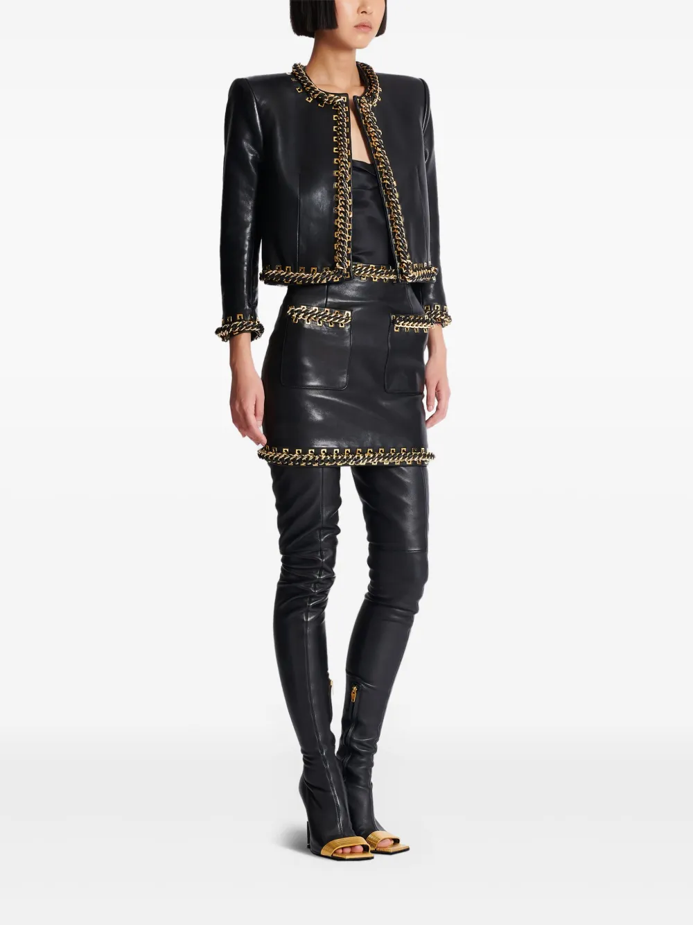 Balmain Jack met kettingdetail Zwart