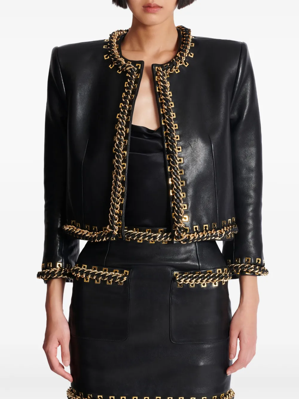 Balmain Jack met kettingdetail Zwart