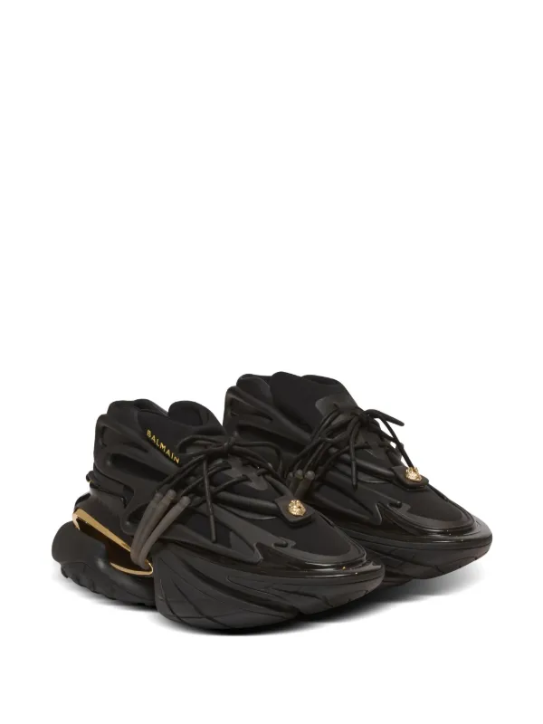 【関税込み】Balmain ブラック Unicorn スニーカー Leather Unicorn low-top sneakers black black - Men | BALMAIN