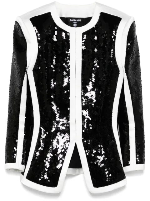 Balmain جاكيت مزين بالترتر
