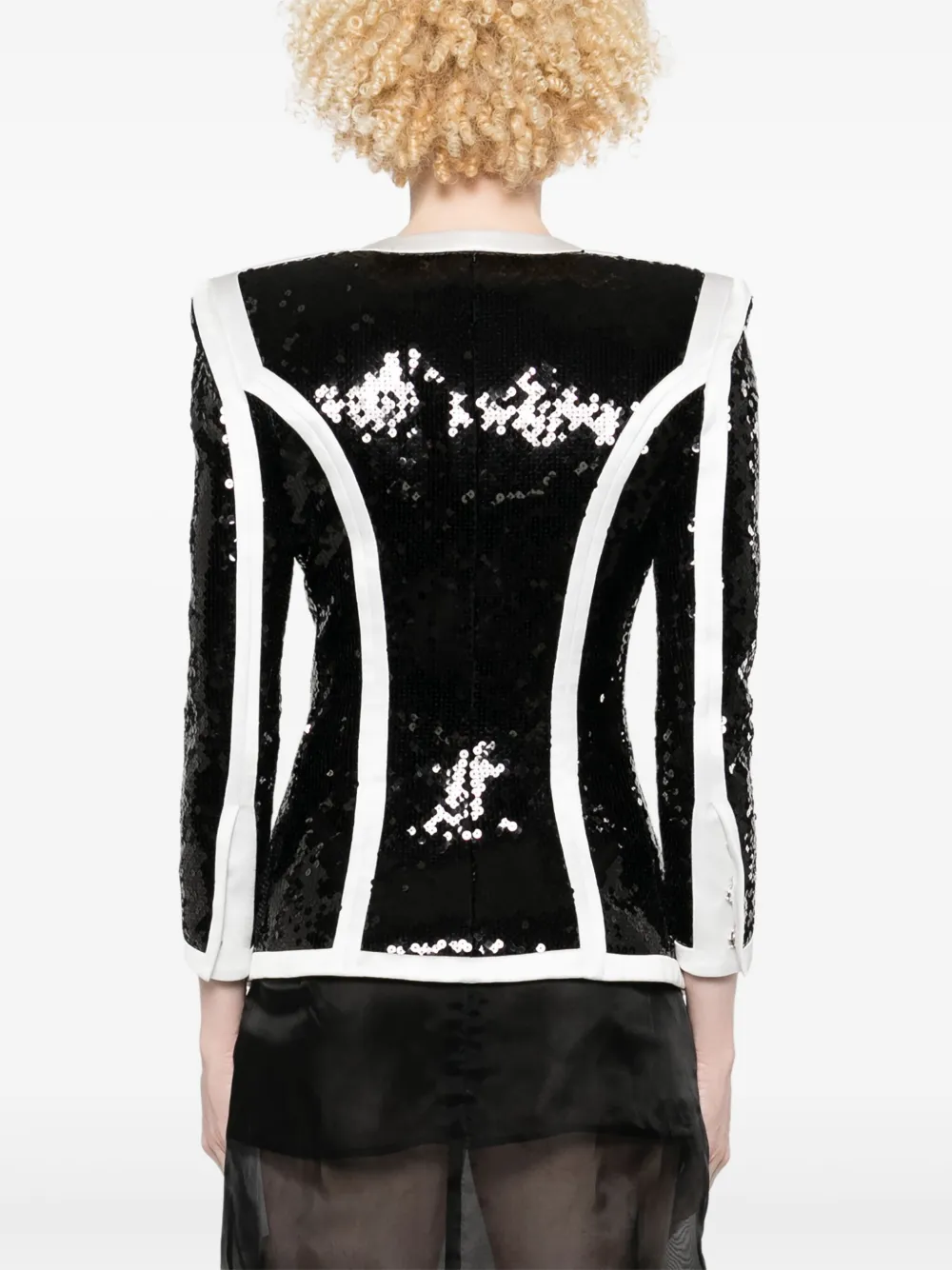 Balmain Jack met pailletten Zwart