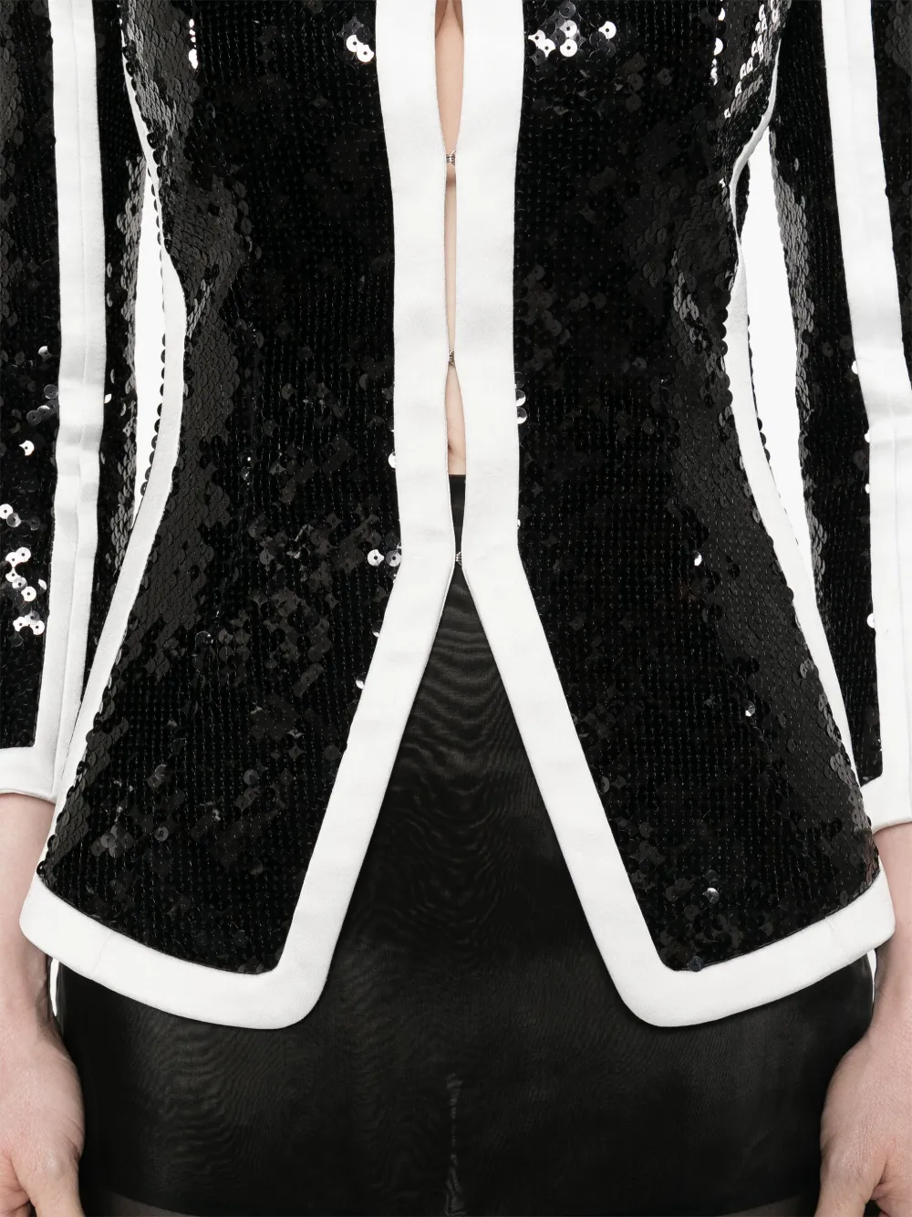 Balmain Jack met pailletten Zwart