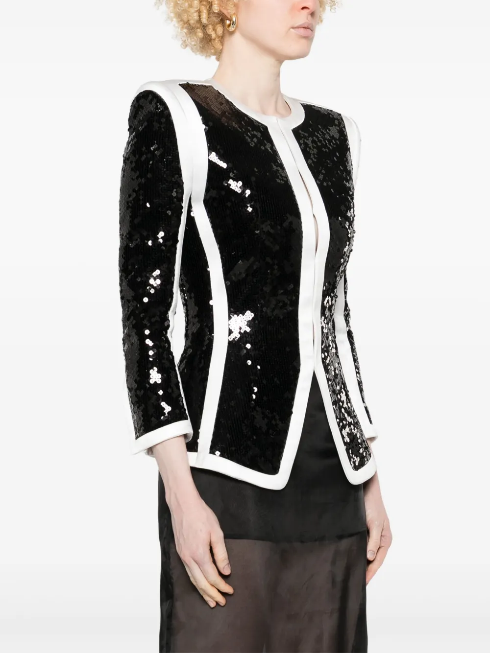 Balmain Jack met pailletten Zwart
