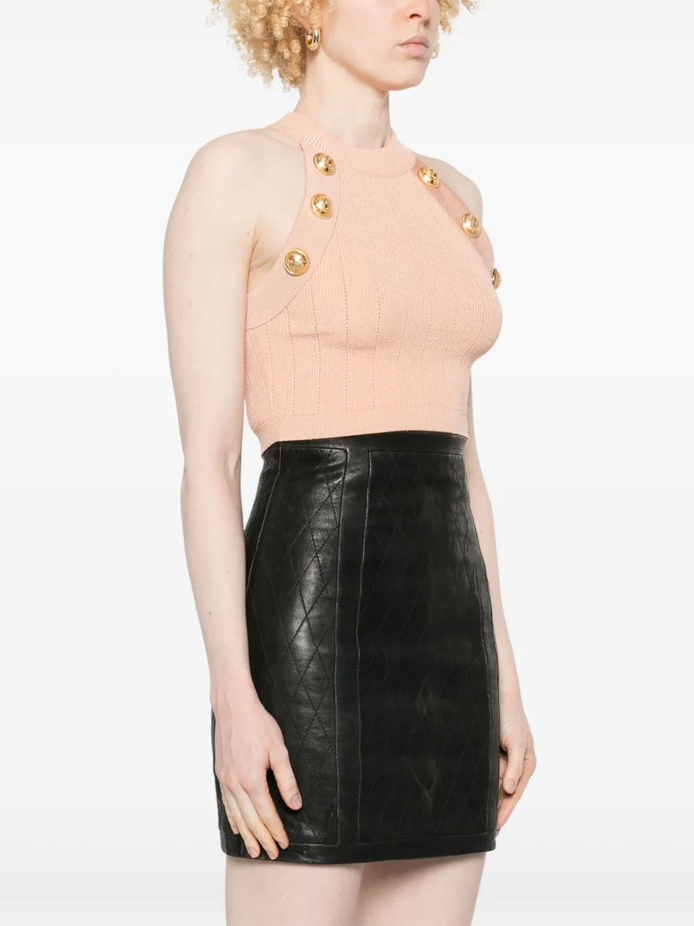 Balmain Gebreide haltertop Roze