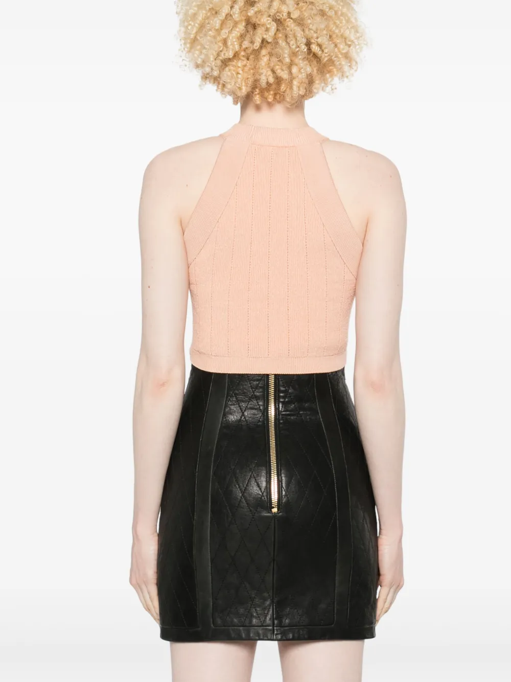 Balmain Gebreide haltertop Roze
