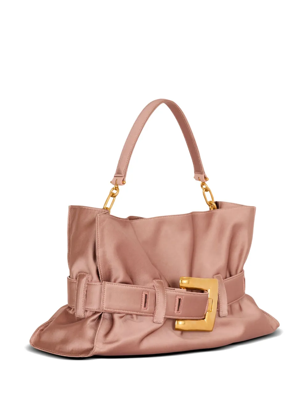 Shop Balmain Medium Anthem Shoulder Bag In Pink