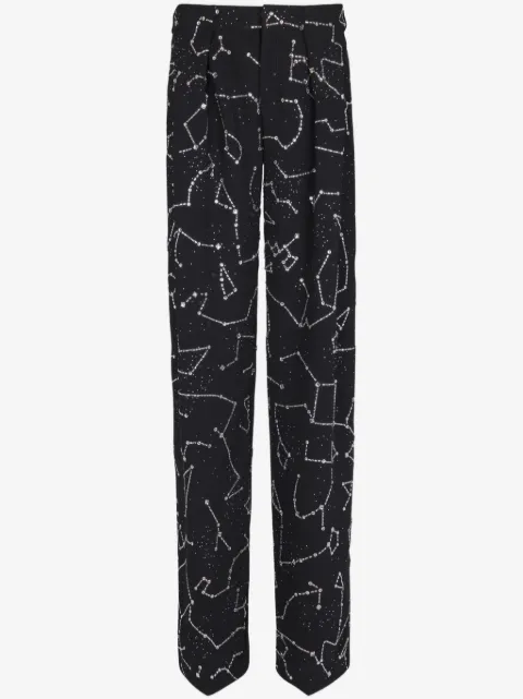 Balmain constellation embroidered trousers 
