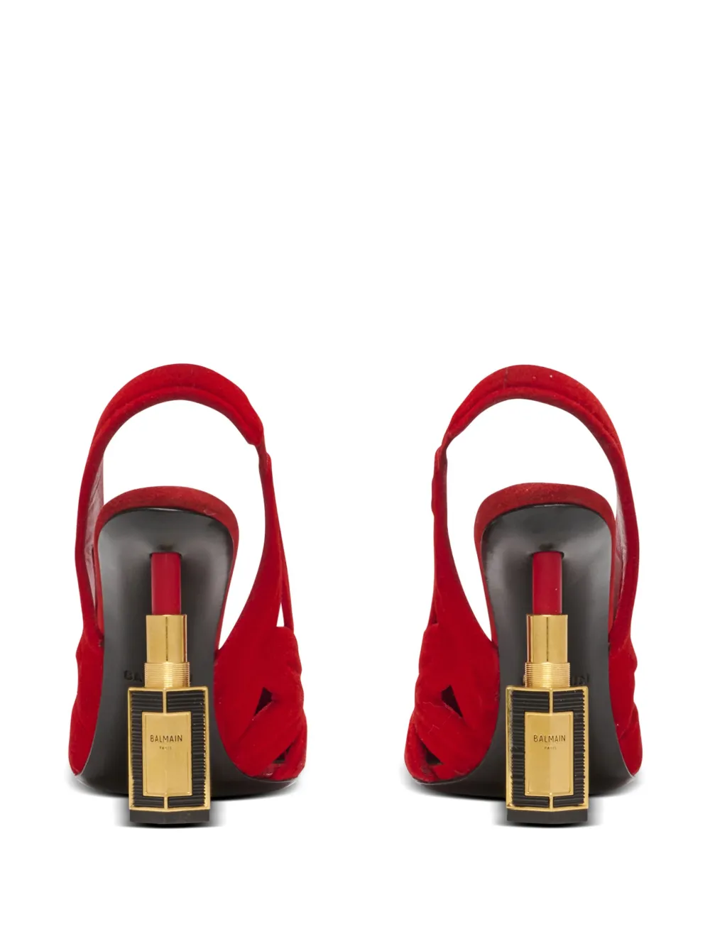 Balmain 100mm Lipstick pumps Red