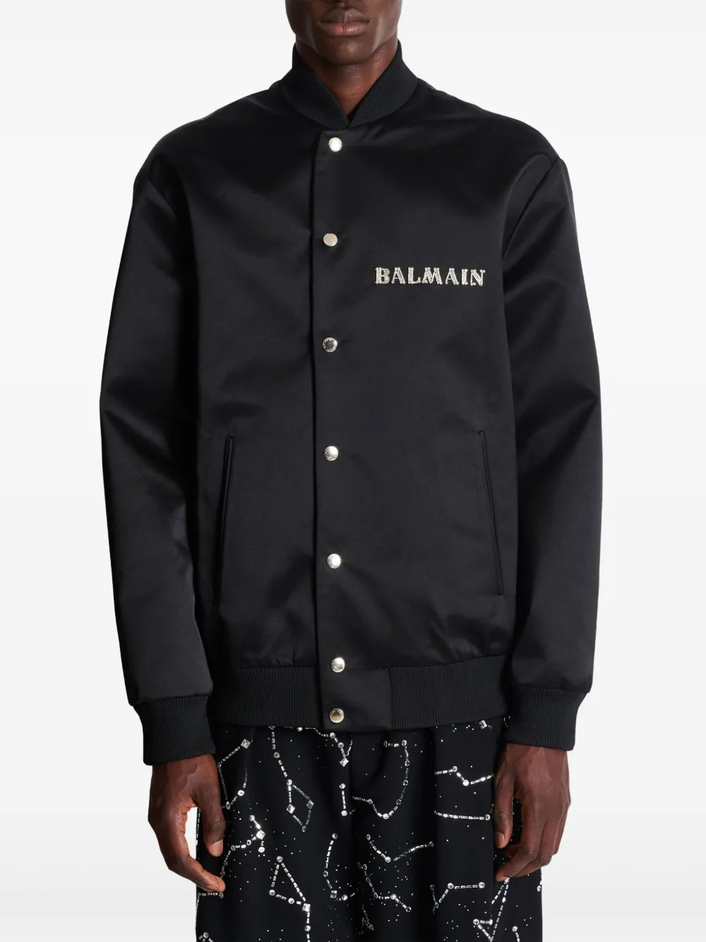 Balmain Galaxy bomberjack Zwart