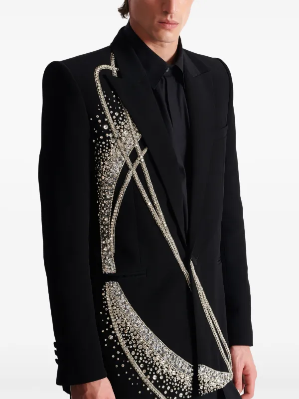 ジャケット BALMAIN SS24 GIACCA (CF1SK056KF88 SLJ) Balmain Galaxy 1B Jacket | Black | FARFETCH JO