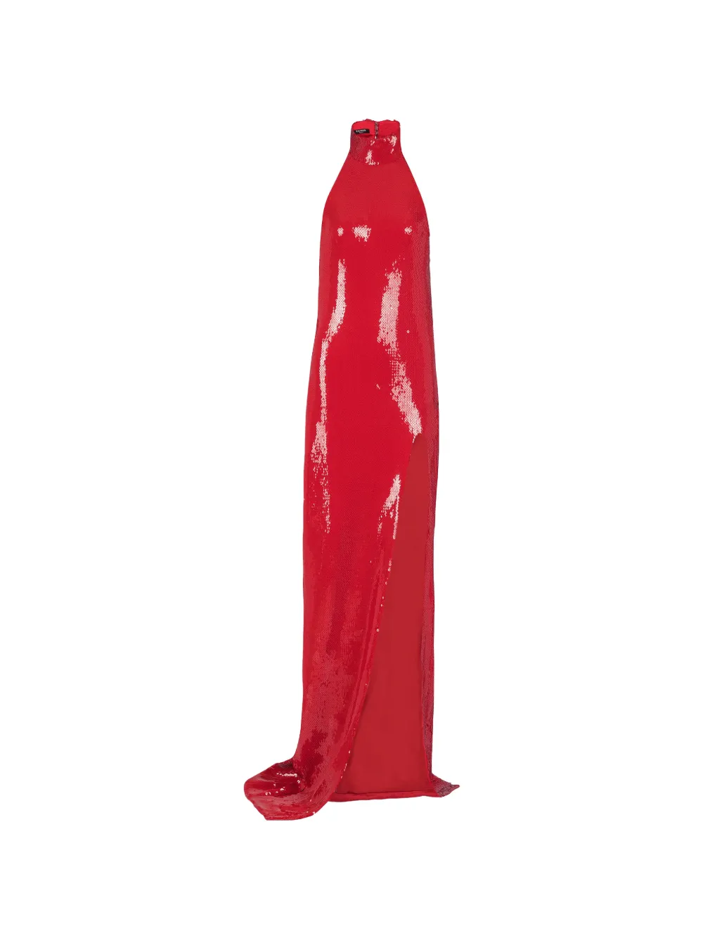Balmain Maxi-jurk met pailletten Rood