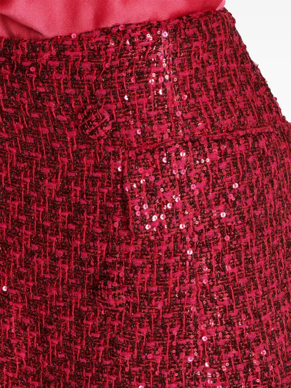 Balmain ツイード ショートパンツ | レッド | FARFETCH JP