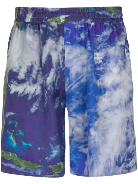 Balmain Earth-print shorts  