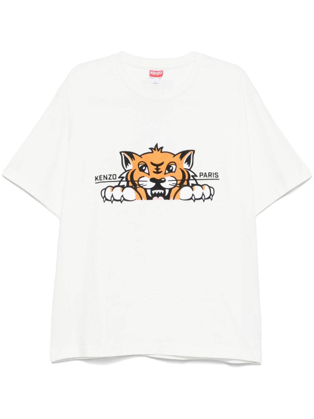 Kenzo Gots Happy Tiger T-shirt Wit