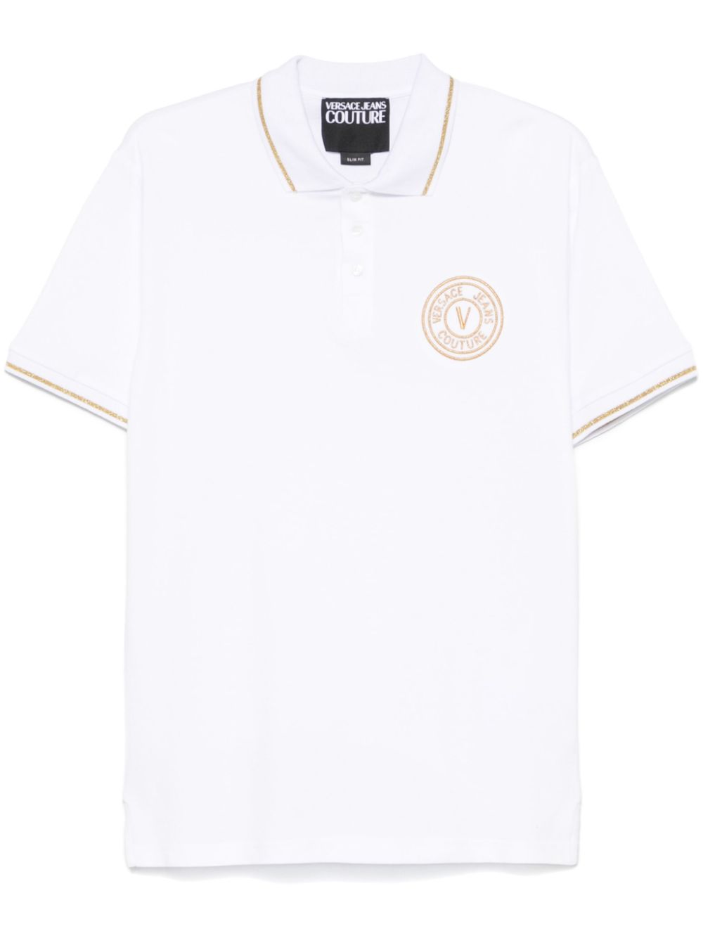 logo-embroidered polo shirt