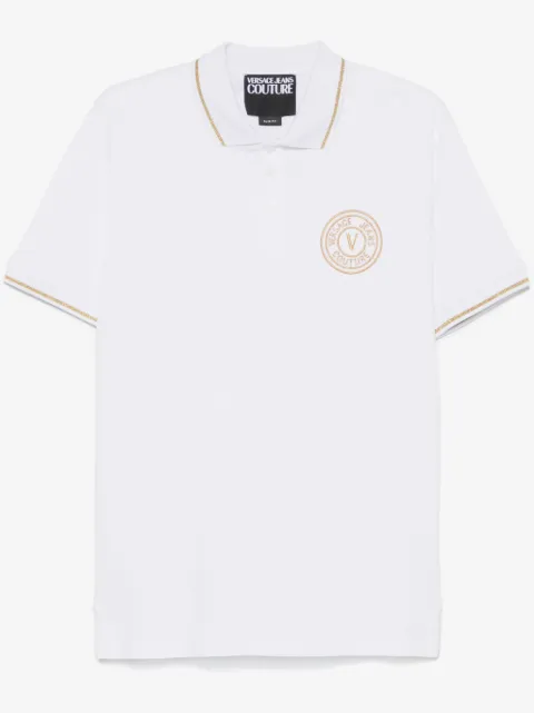Versace Jeans Couture logo-embroidered polo shirt