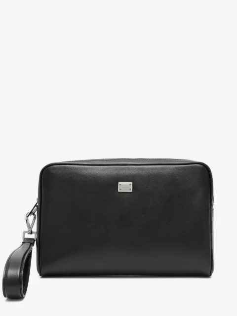 Dolce & Gabbana Clutch mit Logo-Schild