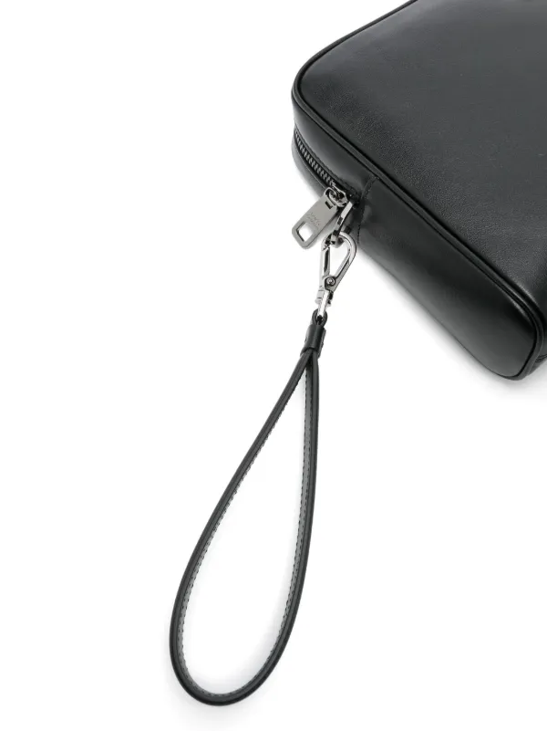 美品希少DOLCE&GABBANA ロゴプレート クラッチ ハンドバッグ Dolce & Gabbana ロゴプレート クラッチバッグ | ブラック