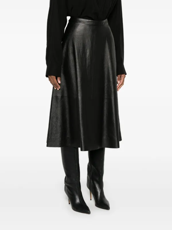 Balenciaga レザースカート | ブラック | FARFETCH JP
