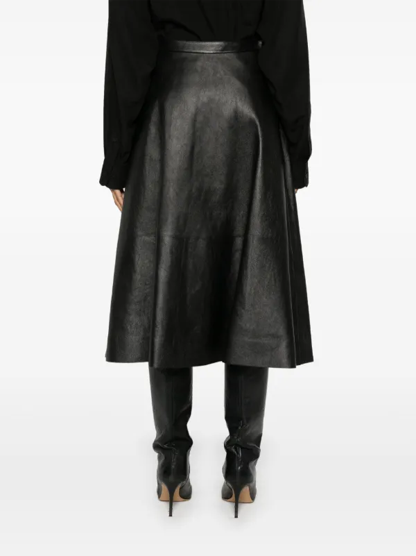 Balenciaga レザースカート | ブラック | FARFETCH JP
