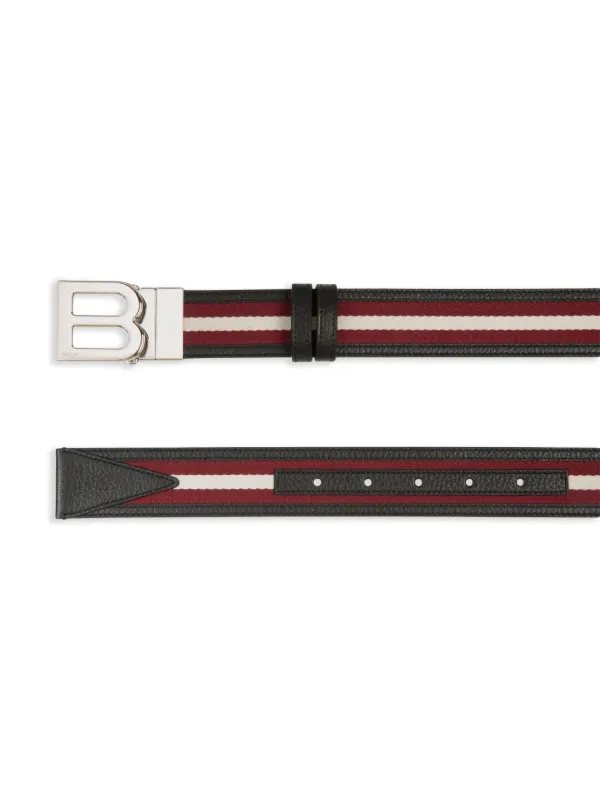 BALLY　ブラウンレザー ベルト Bロゴ付き Bally Bロゴ レザーベルト | ブラウン | FARFETCH JP