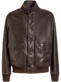 Bally leather bomber jacket - Brown