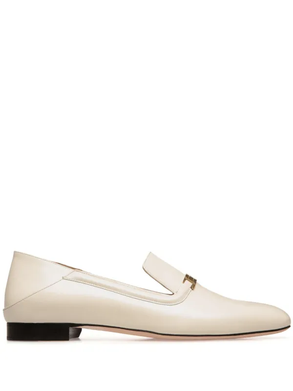 Bally Deco Ballet Flats in White