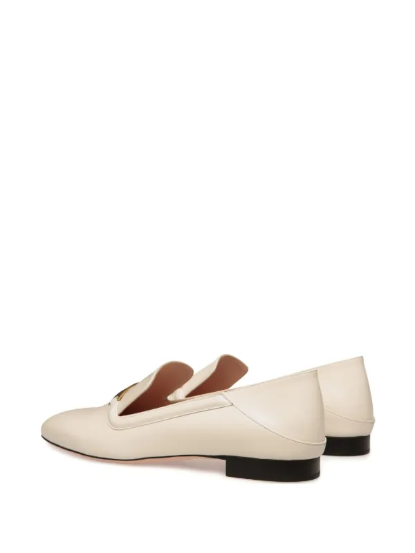 BALLY バレエシューズ ホワイト Bally Deco フラットシューズ | ホワイト | FARFETCH JP