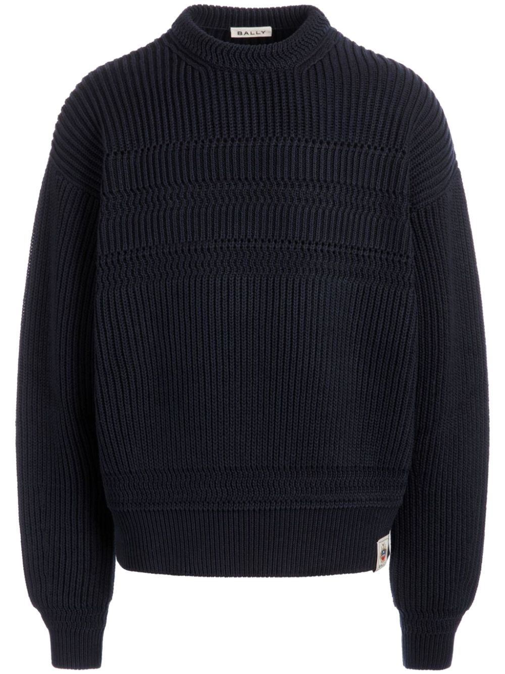 Bally chunky rib jumper - Blue