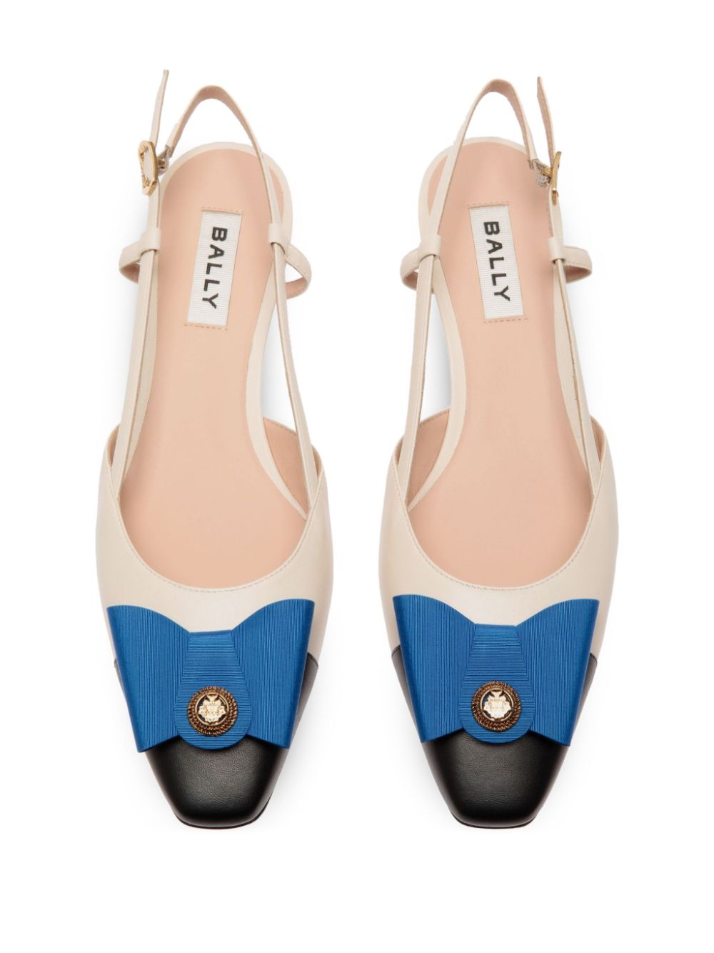 Bally 35 mm B-Bow pumps Wit